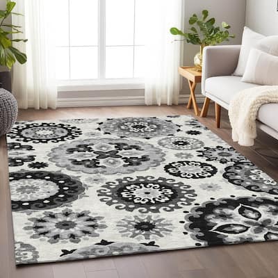 Premium Washable Super Soft Boho Suzani Mayfield Rug