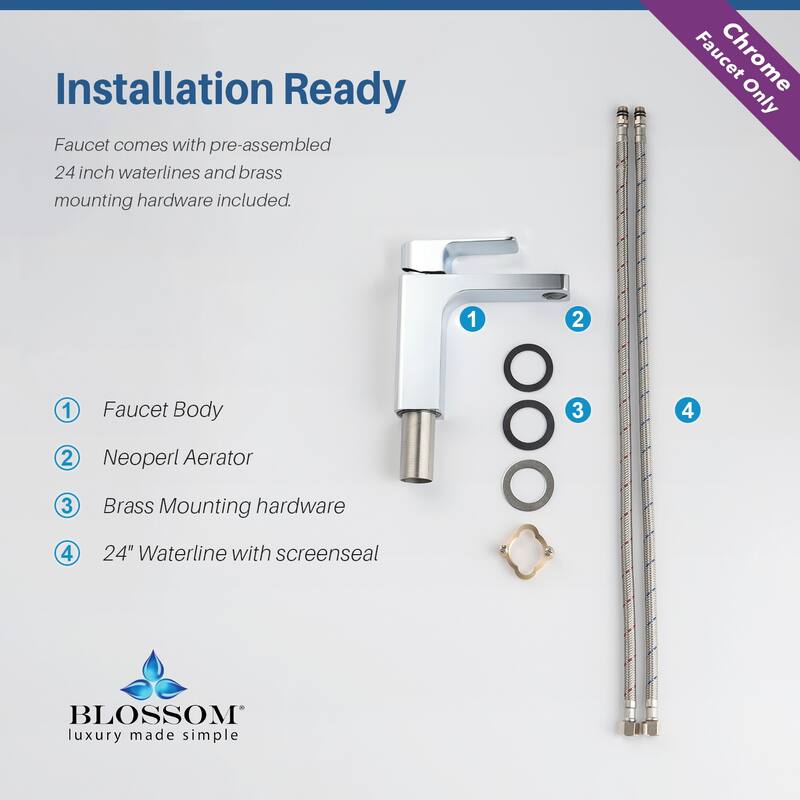 Solid Brass Lead-free Single-handle High Arc Bathroom Faucet