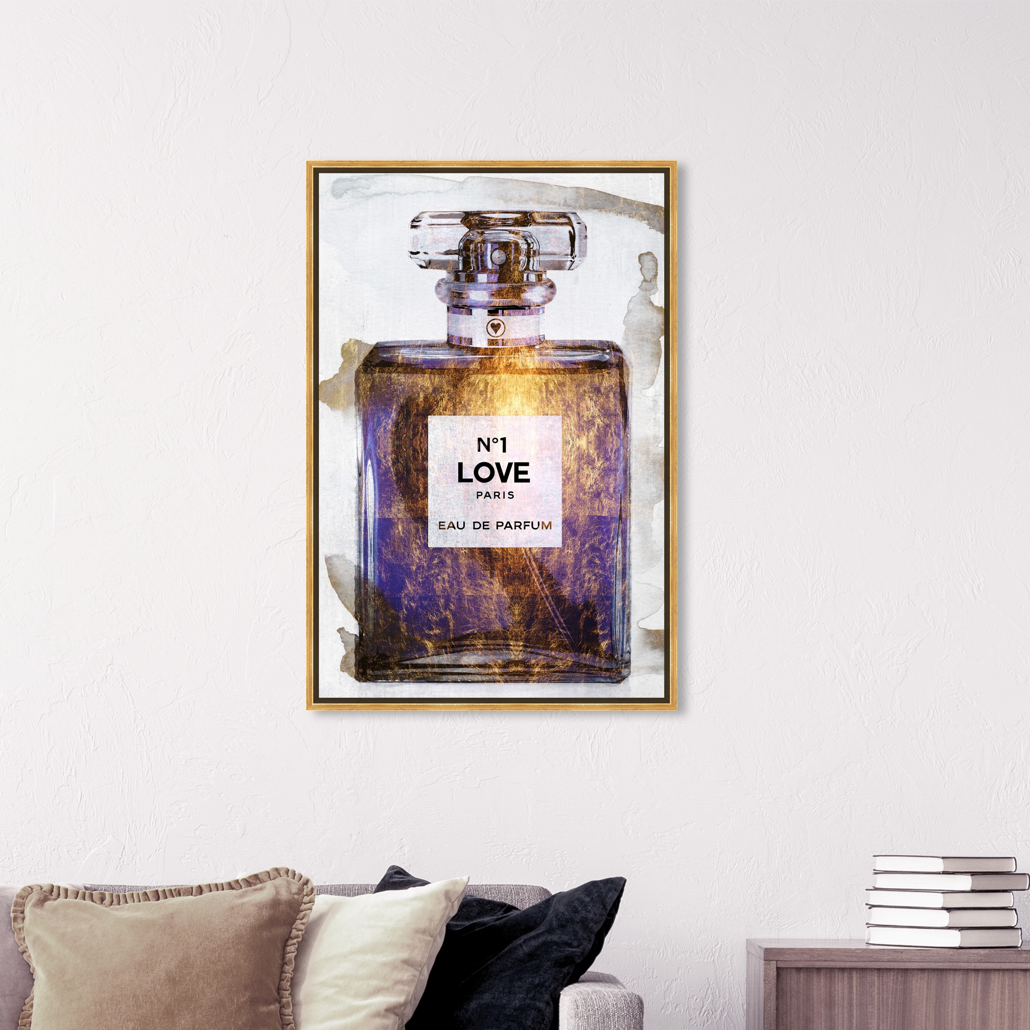 オリバーガル☆N°1 COUTURE PARIS アートプリント Oliver Gal 'N1 Purple Love Paris' Fashion and Glam Wall Art Framed