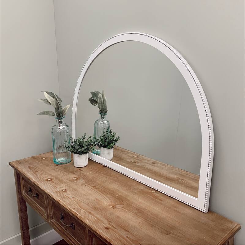 Van Buren Framed Mantel Mirror - Crescent Cathedral - 38.4x27.4