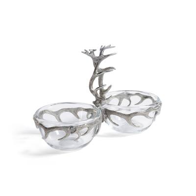 St. Anton Pewter & Glass Condiment Set