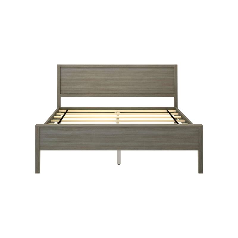 Max and Lily Queen-Size Bed with Panel Headboard