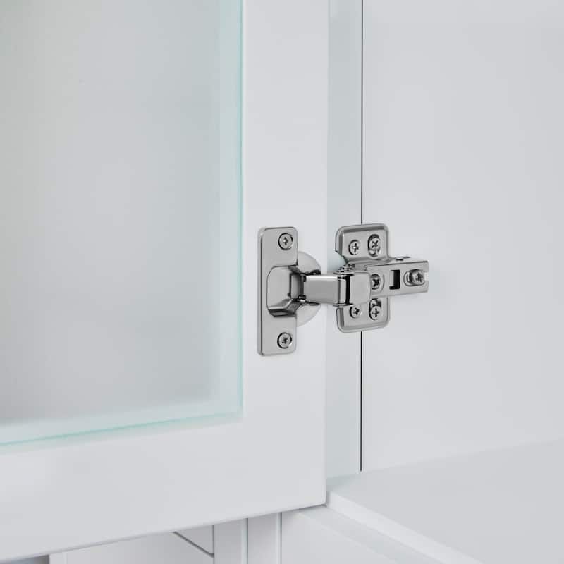 Vanity Art 72" Double Sink Bathroom Vanity Set with Engineered Marble Top Free Mirror - 72 x 18.5 x 36 Inches