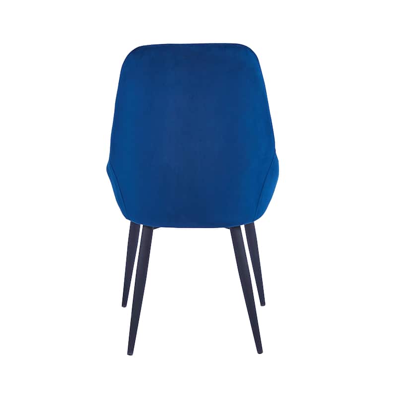 Porthos Home Fern Dining Chairs Set of 2, Velvet Upholstery, Steel Legs