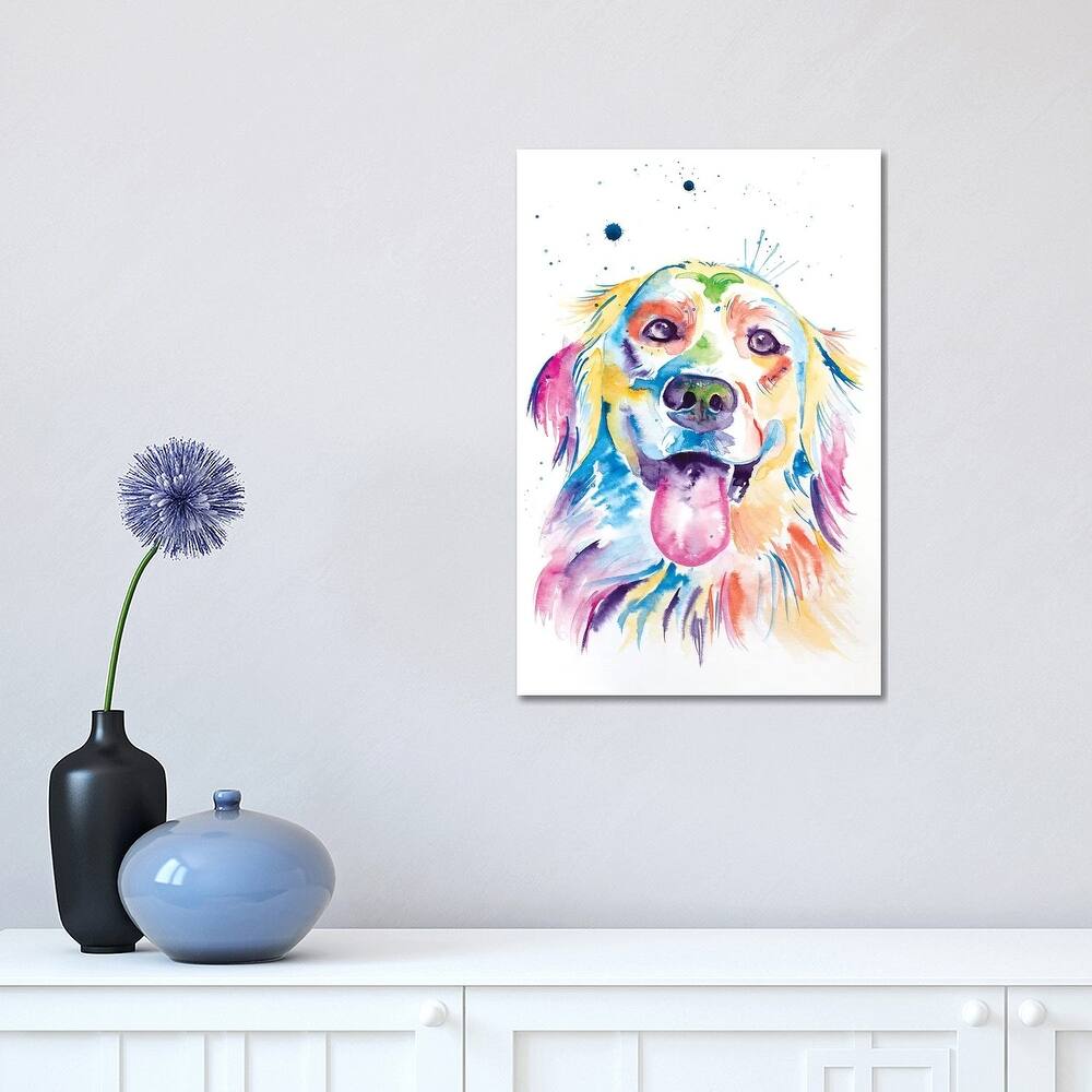iCanvas "Watercolor Golden Retriever" by Jennifer Seeley Canvas Print