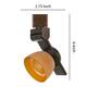12W Integrated LED Track Fixture with Polycarbonate Head, Bronze and Orange