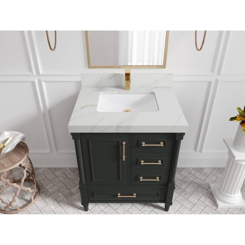 Willow Collections 30 in. W x 22 in. D Aberdeen Single Sink Bathroom Vanity with Countertop