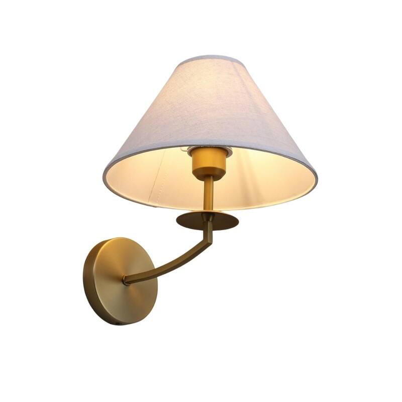 E26 lighting fixtures gold wall sconce linen, metal wall lights