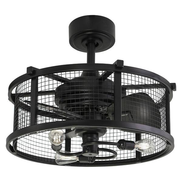 slide 2 of 9, Vaxcel Lighting Humboldt 21" 3 Blade Indoor Ceiling Fan with A Wire Black