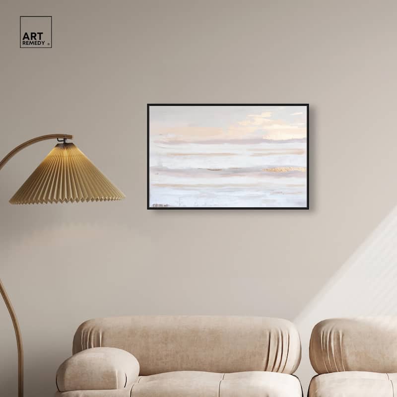 Gilded Dawn Canvas by Art Remedy