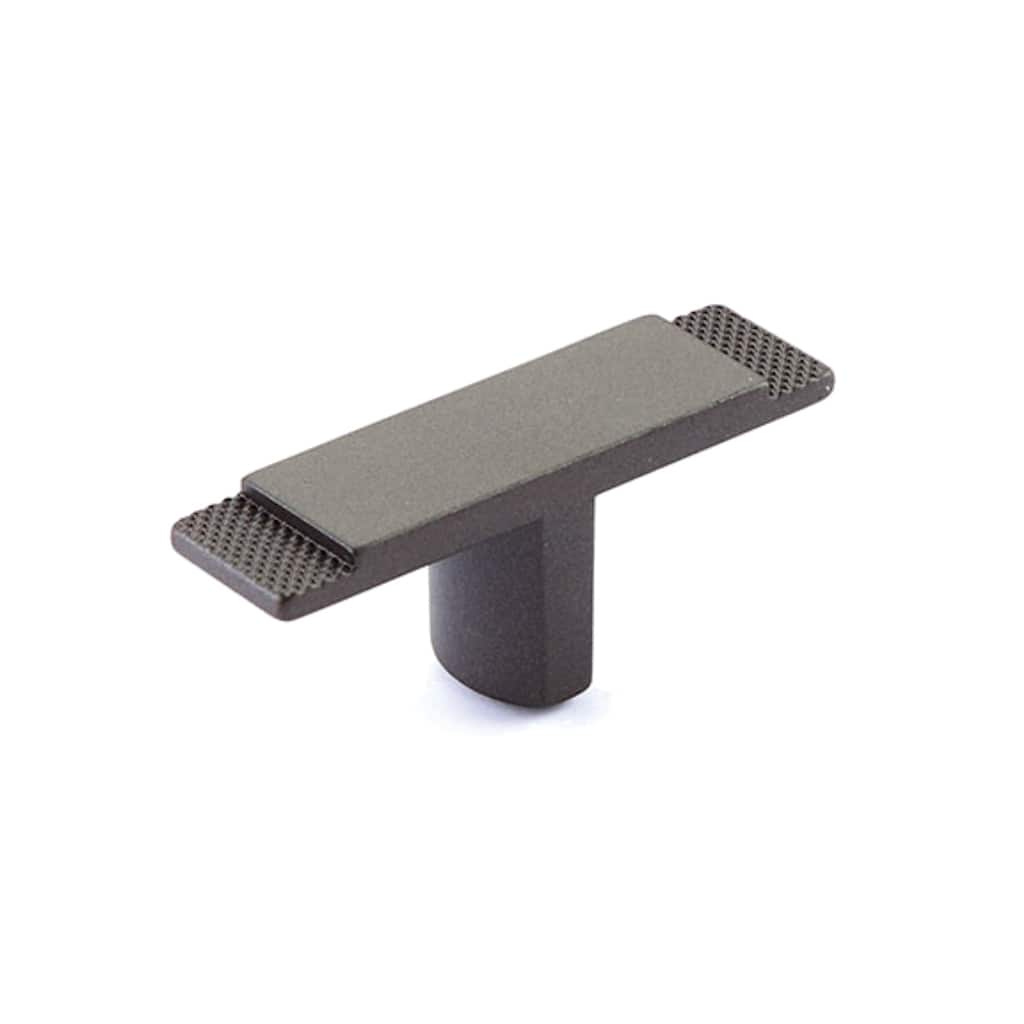 Schaub and Company Quadrato 2-3/8" Wide "T" Knob with Diamond Knurled