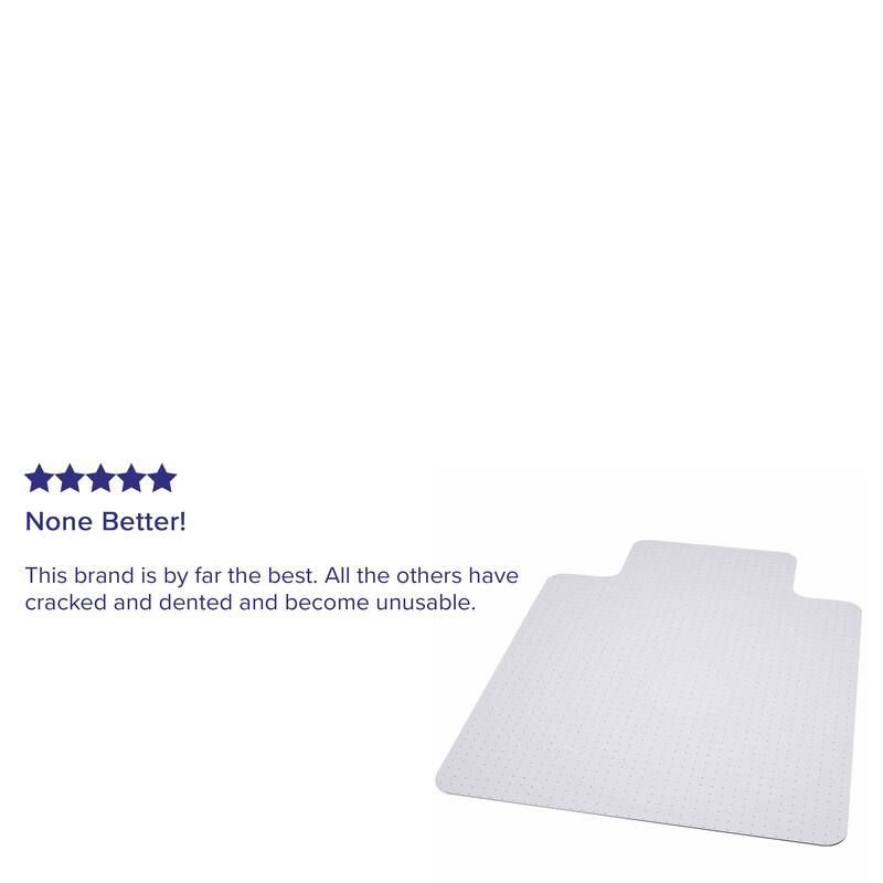36" x 48" Big & Tall 400 lb. Capacity Carpet Chair Mat with Lip