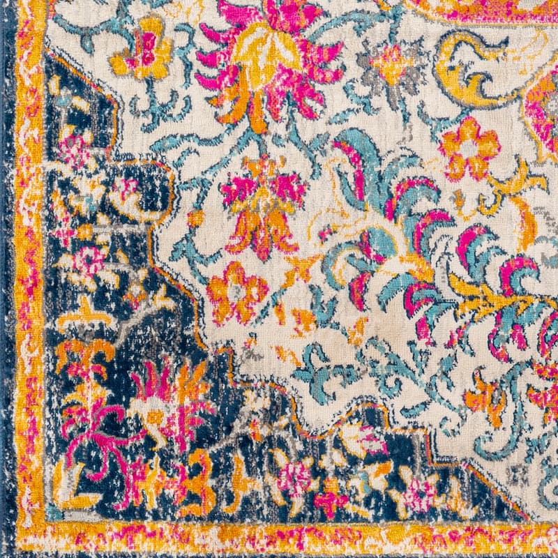Livabliss Vintage Floransa Medallion Area Rug