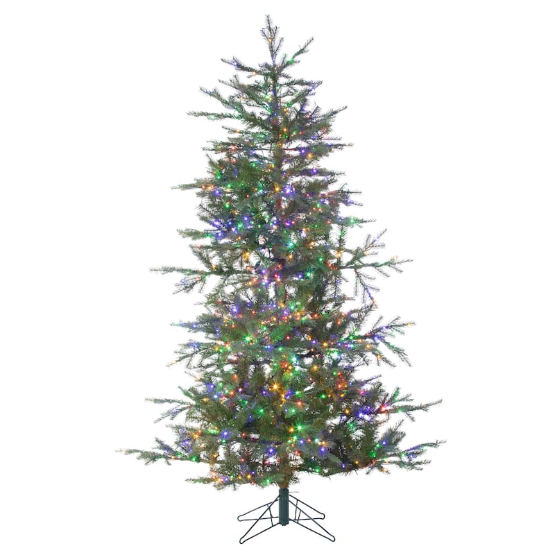 6.5 Foot High Pre Lit Natural Cut Portland Pine with Instant Glow Power Pole Feature - N/A