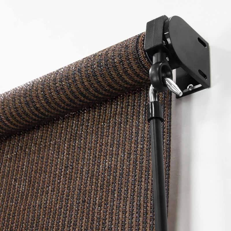 Lumi Home Furnishings UV Blocking Fade Resistant Fabric Exterior Roller Shade
