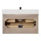 preview thumbnail 72 of 106, Cristo Floating Bath Vanity with White Quartz Stone Top without Mirror