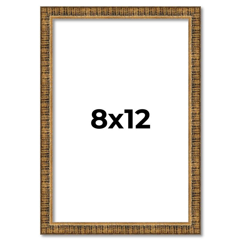 8x12 Frame Gold Kingsley Distressed Solid Wood Picture Frame Width