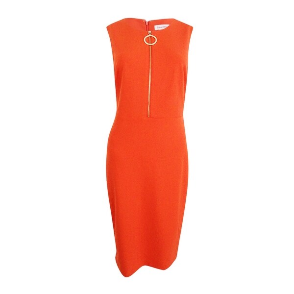 calvin klein zipper dress