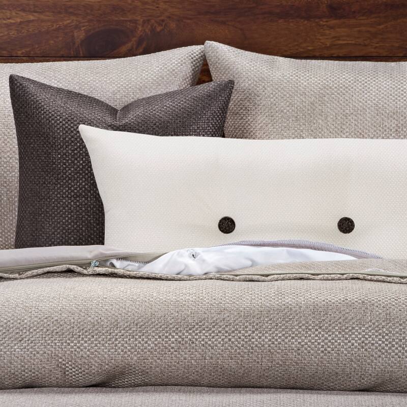 Silk Route Lotus 6 Piece Woven Luxury Duvet and Comforter Insert Set