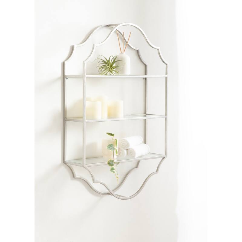 Kate and Laurel Leanna Tiered Wall Shelf