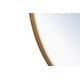 preview thumbnail 8 of 186, Carson Carrington Labbemala Metal Frame Round Mirror