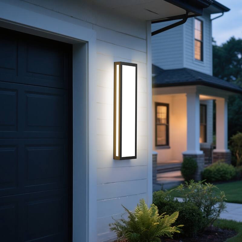 LamQee 23.6" LED Wall Sconce Lights Modern Outdoor Light Fixture
