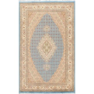 Vegetable Dye Tabriz Mahi Oriental Area Rug Hand-knotted Wool Carpet ...