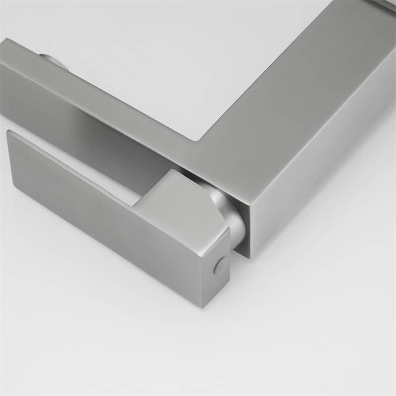 Single Hole Waterfall Bathroom Faucet with Pop-up Drain Brass 1 Handle Modern Bathroom Sink Basin Taps with Deck Plate