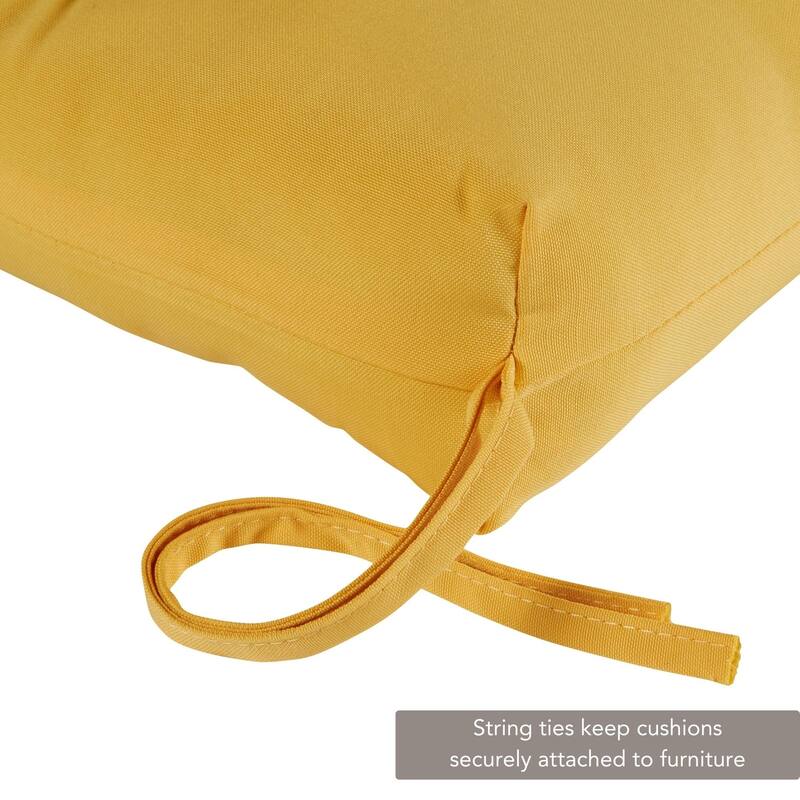 44-inch Outdoor Sunbeam Yellow Swing/ Bench Cushion