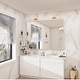 preview thumbnail 149 of 192, KIOTEE Modern Metal Frame Wall Mounted Bathroom Vanity Mirror with 5-year warranty 48x36 - Silver