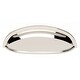 preview thumbnail 6 of 9, Alno Pulls 3 Inch Center to Center Smooth Shell Cup Cabinet Pull Polished Nickel