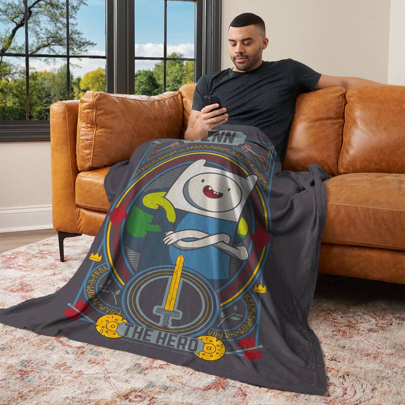Cartoon Network Adventure Time Silk Touch Throw Blanket