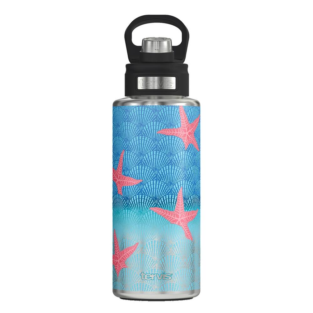 Tervis Ocean Life Dive Triple Walled Insulated Travel Tumbler, Beach Impressions - 32oz Wide Mouth Bottle