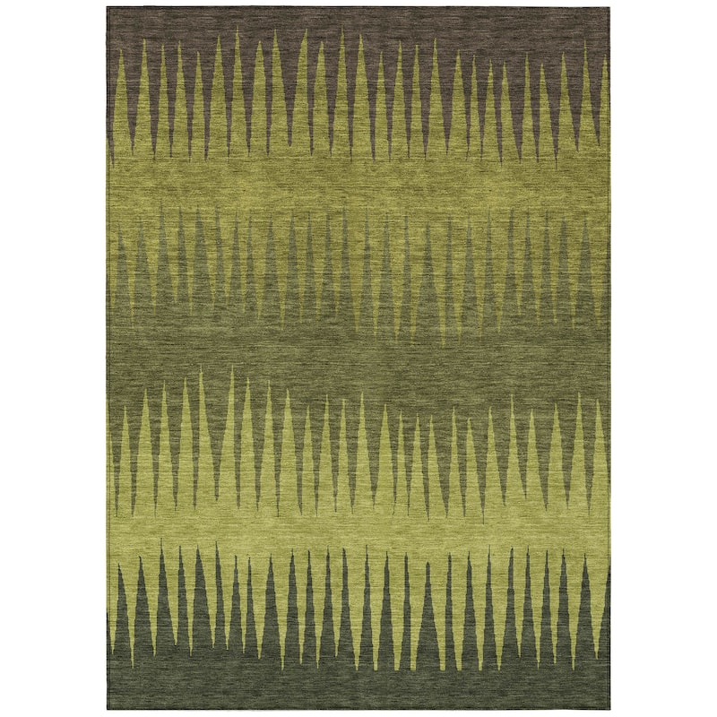 Machine Washable Indoor/ Outdoor Chantille Ombre Contemporary Rug