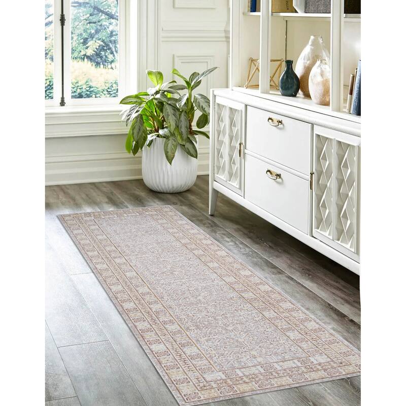 ECARPETGALLERY Machine Woven Valeria Grey Area Rug