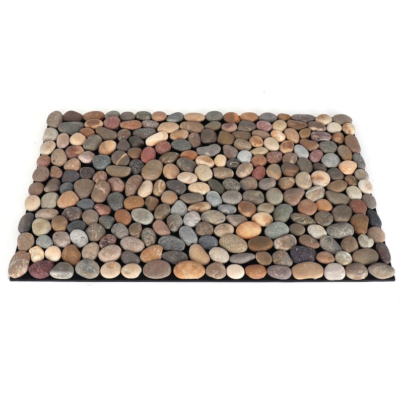 Brook Branch Real Stone Pebble Mat - 19 x 29
