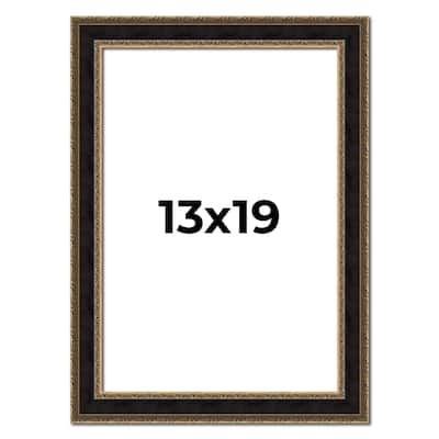 13x19 Frame Gold Antique Vintage Sold Wood Picture Frame | 1.75 Inch