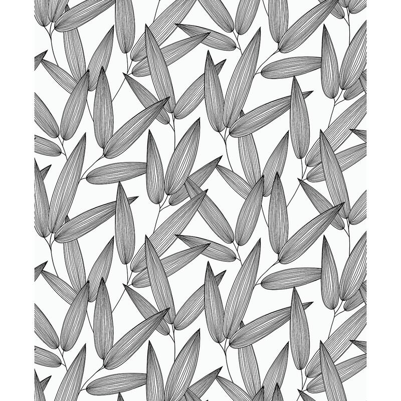 Seabrook Designs Kauai Non-Woven Unpasted Wallpaper - 20.9 in. W x 33 ft. L - Inkwell