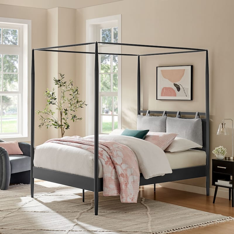 Marlowe 4-Poster Canopy Metal Platform Bed - Full