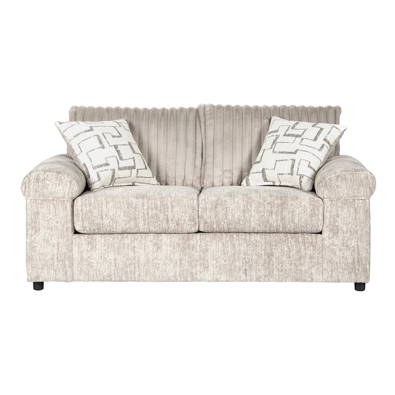 Roundhill Furniture Nason Wide Wale Corduroy Living Room 4-Piece Sofa Set