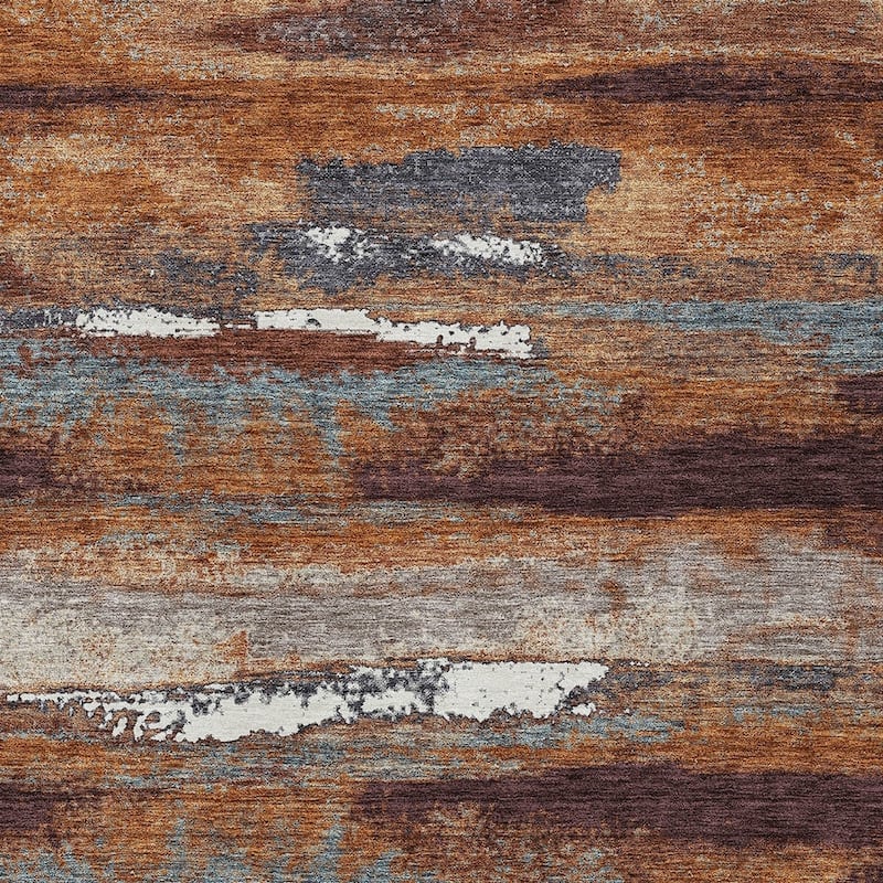 HomeRoots Abstract Transitional Rectangle Outdoor Rug