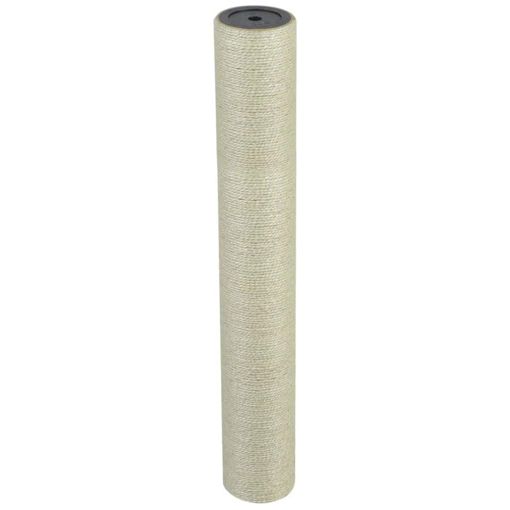 vidaXL Cat Scratching Post Beige Natural sisal, particle board