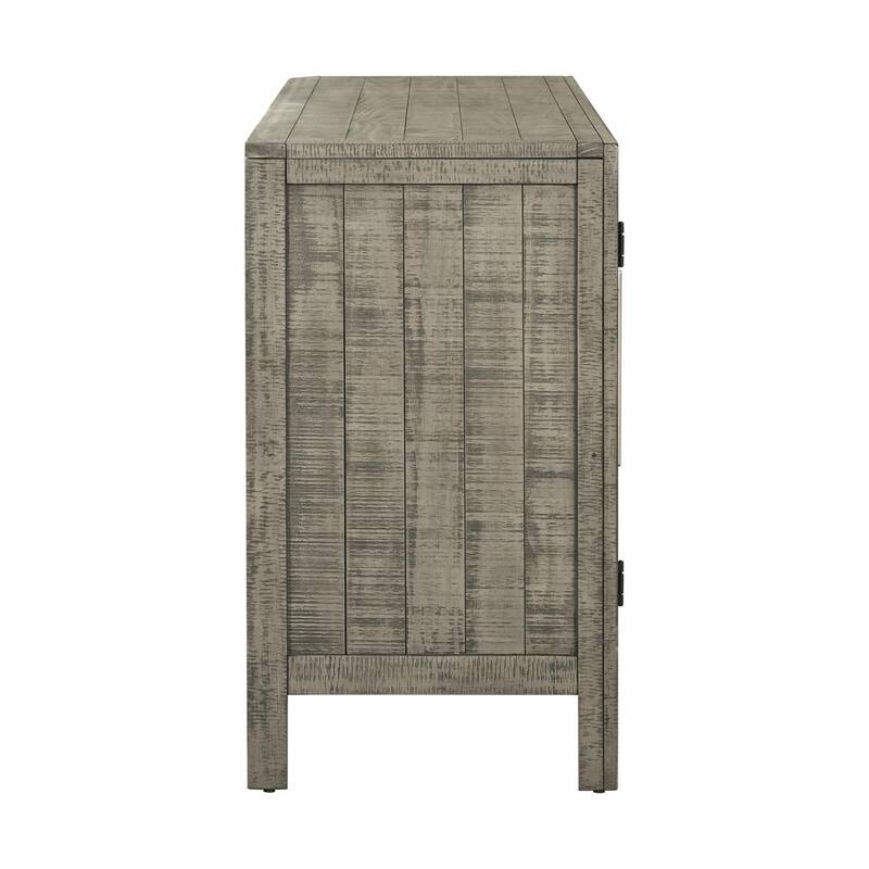 Elegant Pine Veneer Cabinet with Ample Storage and Robust Construction