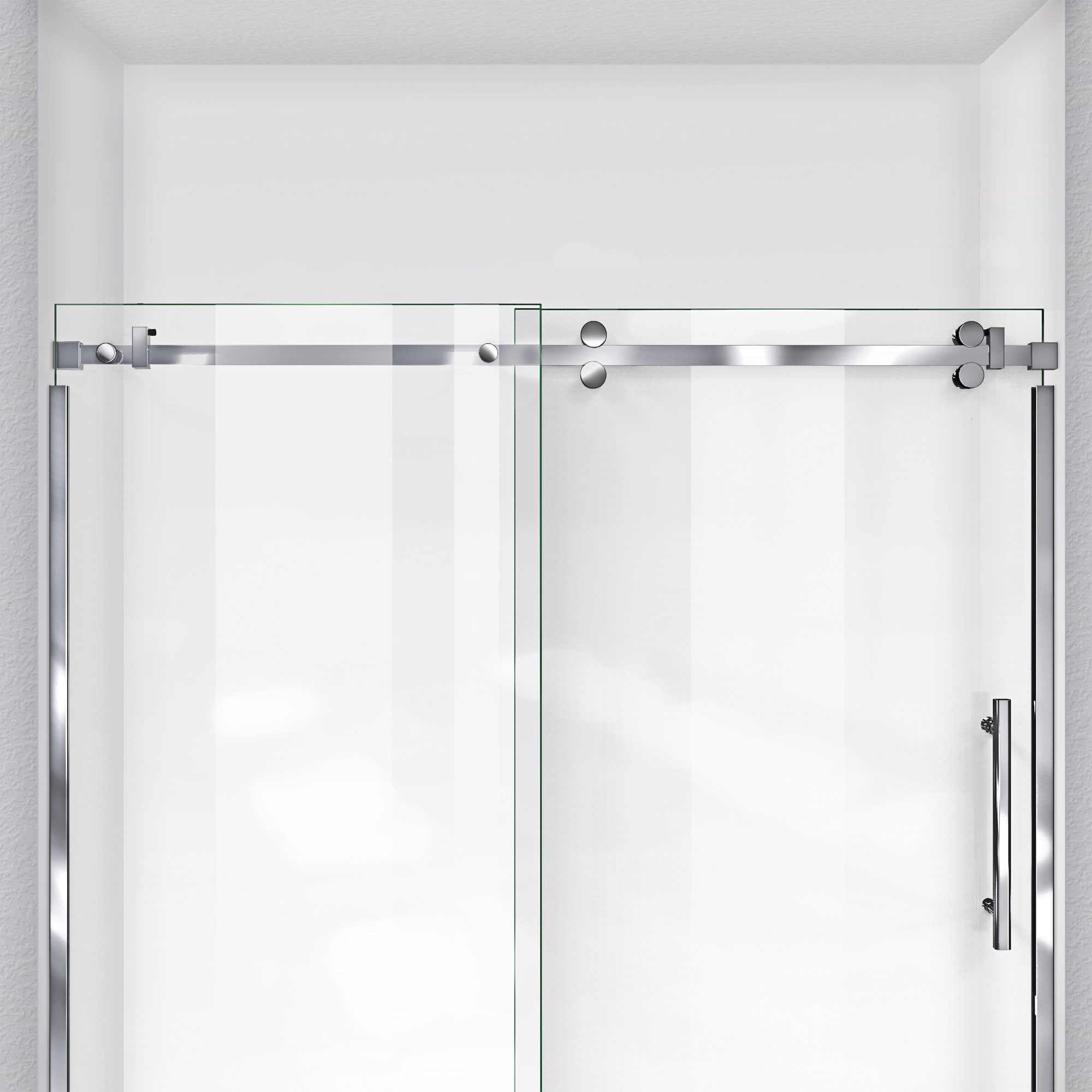 DreamLine Enigma Sky 56-60 in. W x 62 in. H Frameless Sliding Tub