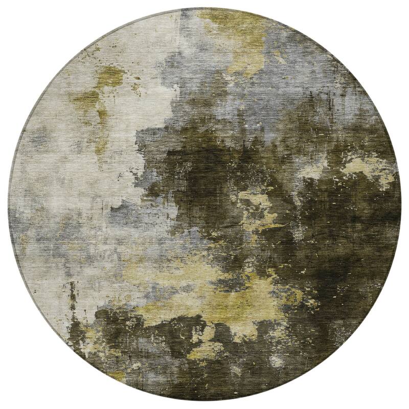 HomeRoots Abstract Transitional Rectangle Outdoor Rug
