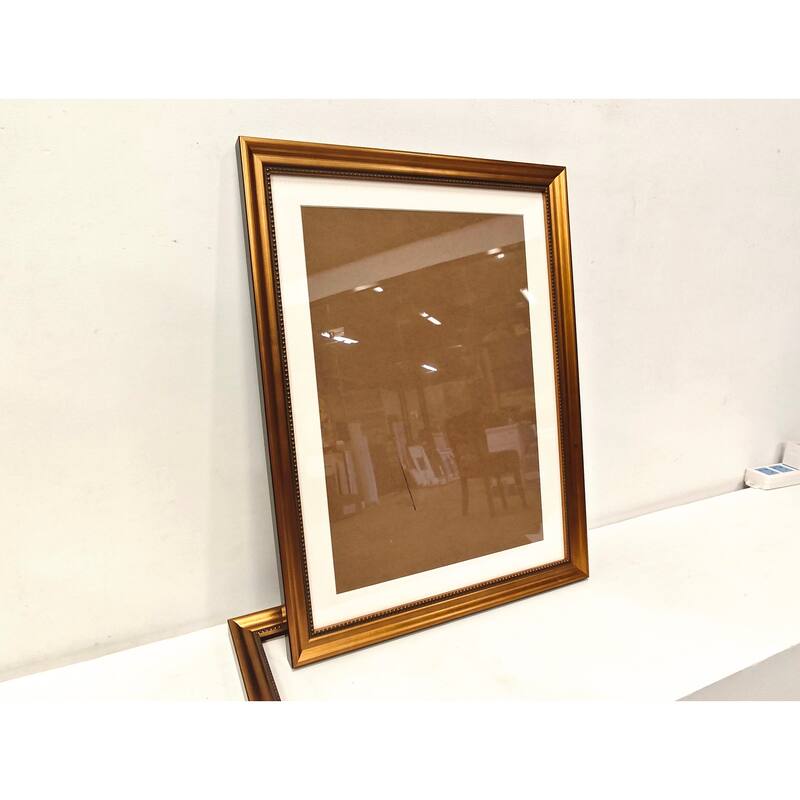 Solid Wood Picture Frame - Replaceable Canvas Art Frame with Organic Glass, Elegant Framed Wall Decor for Living Room