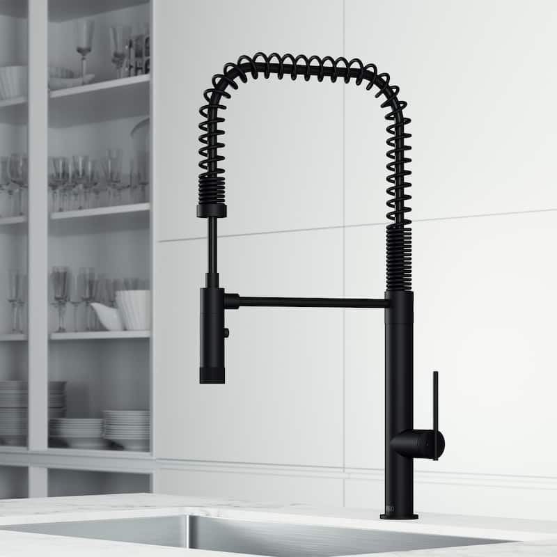 VIGO Sterling 23" H Single Handle Pull-Down Sprayer Kitchen Faucet
