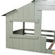 preview thumbnail 19 of 21, Twin Size House Bed for Kids, Wood Playhouse Bed Frame with Roof, Window and Guardrail for Girls & Boys, No Box Spring Needed