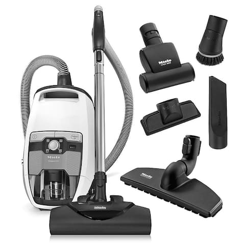 Miele Blizzard CX1 Cat & Dog Bagless Canister Vacuum Cleaner + SEB 228 Powerhead + SBB 300-3 Parquet Floor Brush + More