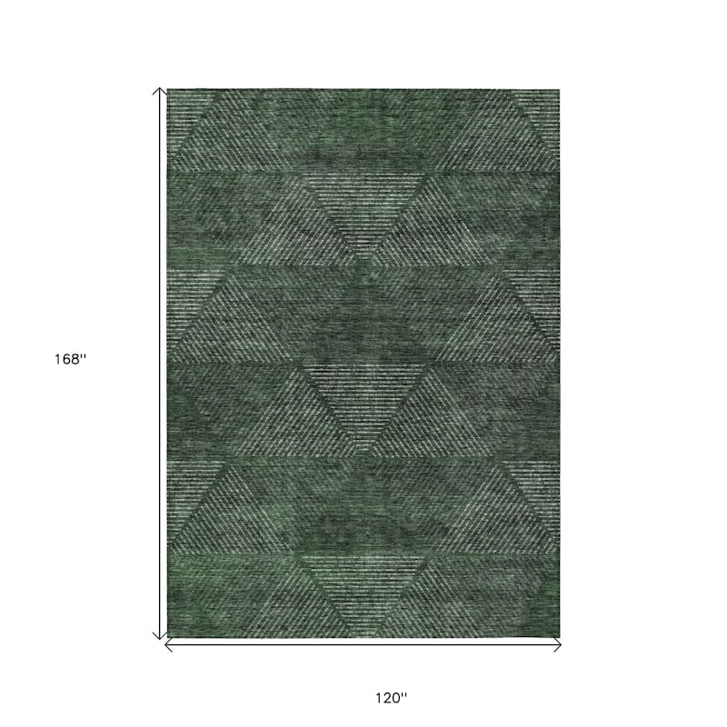HomeRoots Geometric Transitional Rectangle Outdoor Rug